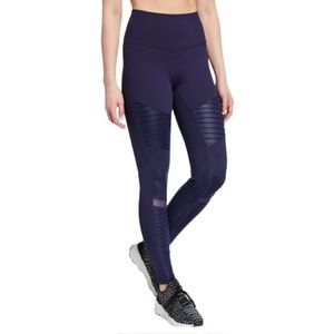NWOT Alo Yoga Navy Blue Moto Leggings Pants Women’s Size XS
